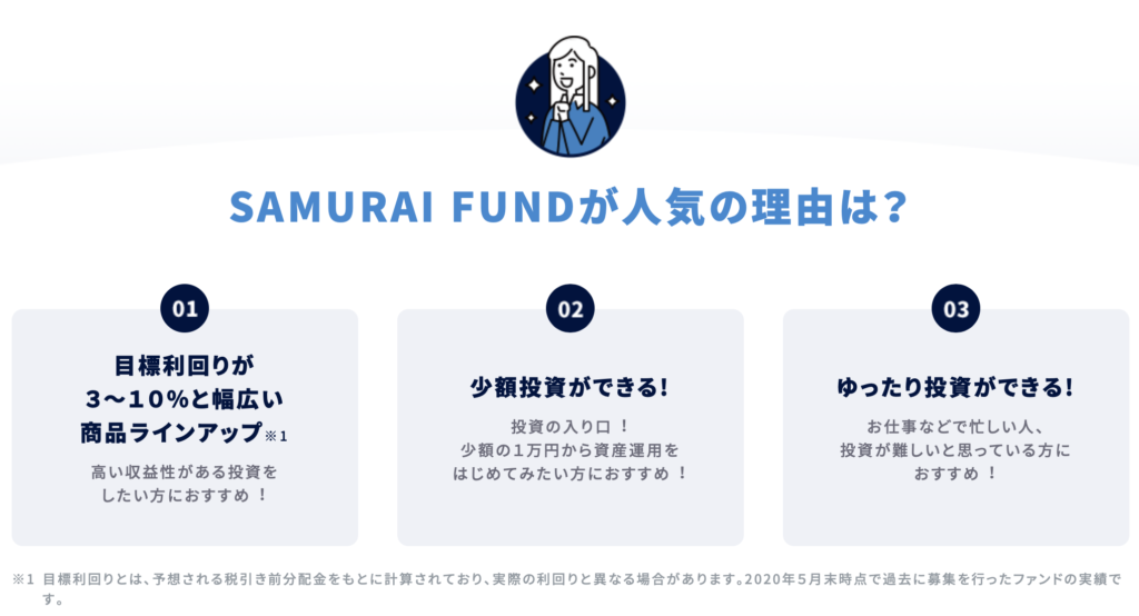 SAMURAI証券（サムライファンド）のメリット